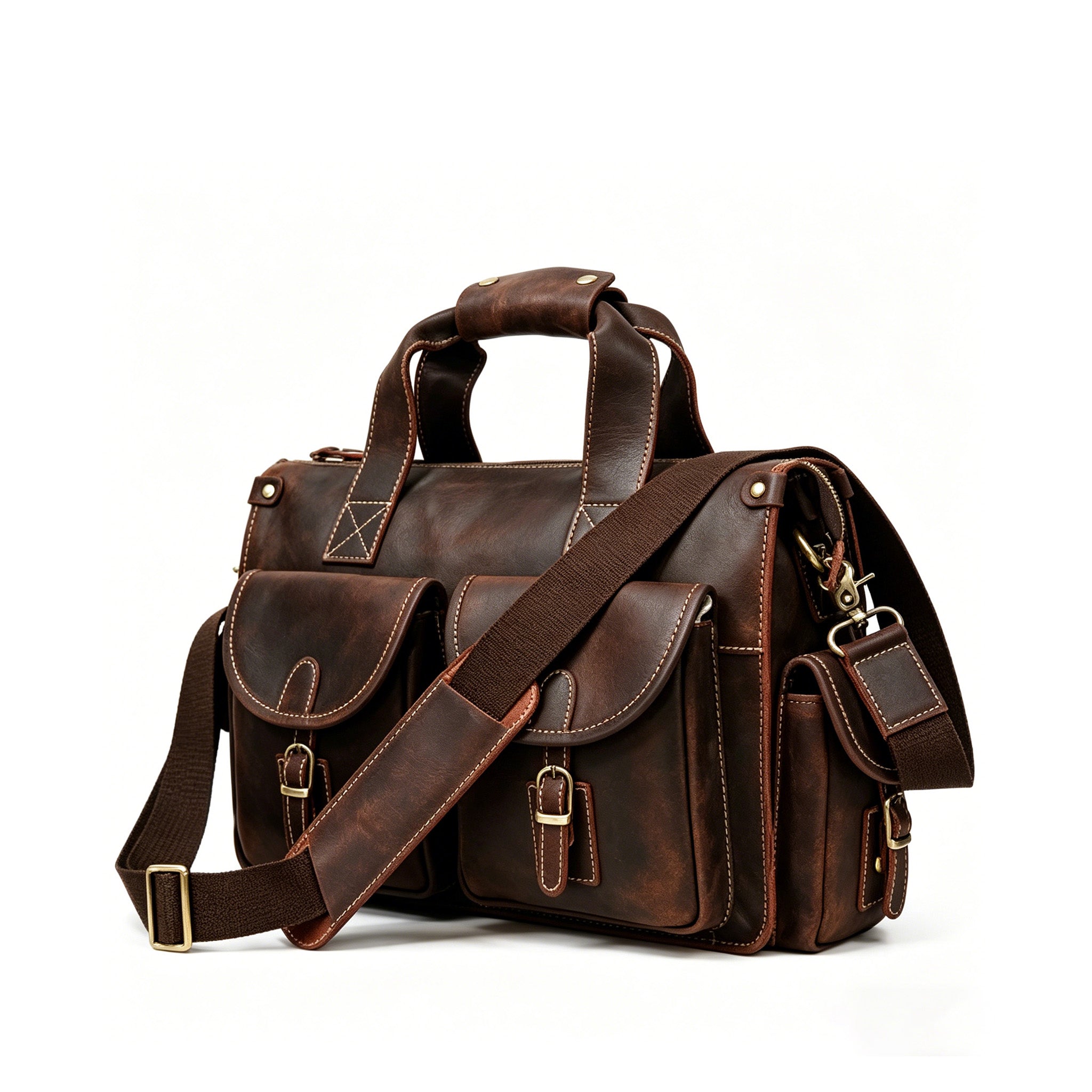 The Dispatch Bag — Full Grain Leather Briefcase & Messenger Bag