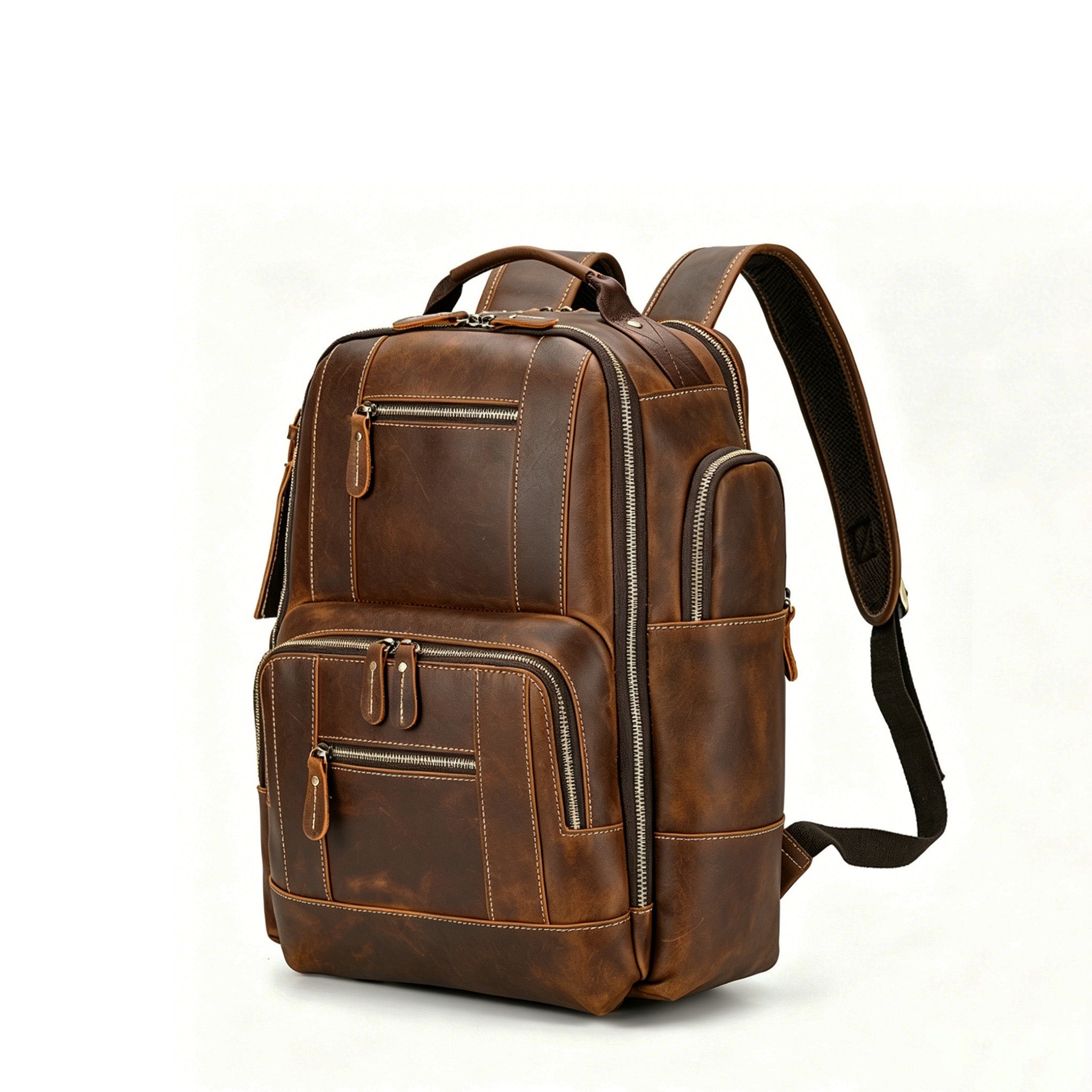 Crazy Horse Leather Backpack