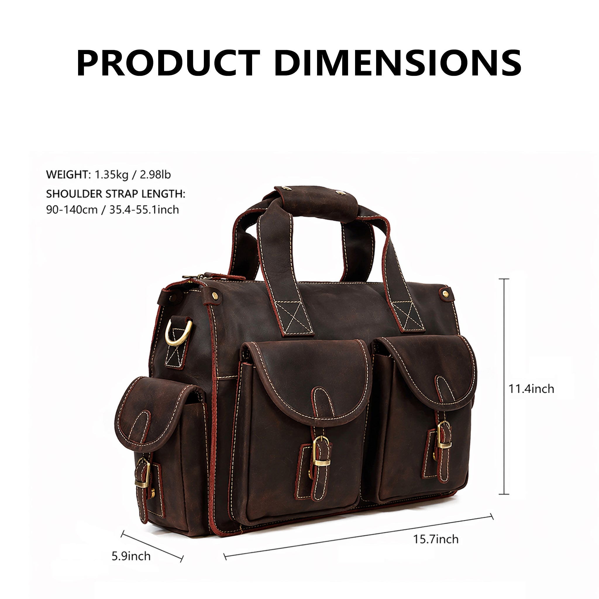 The Dispatch Bag — Full Grain Leather Briefcase & Messenger Bag
