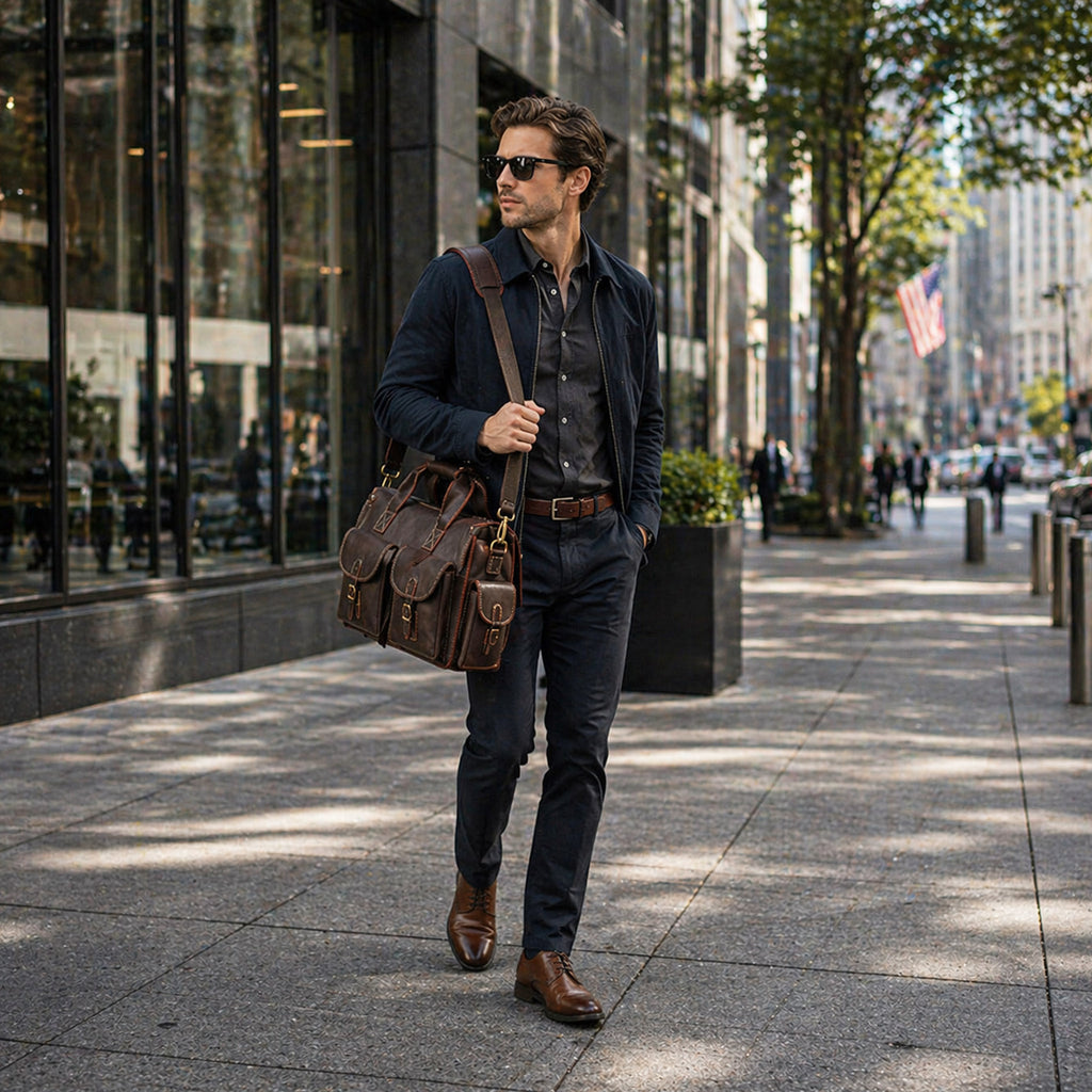 The Dispatch Bag — Full Grain Leather Briefcase & Messenger Bag