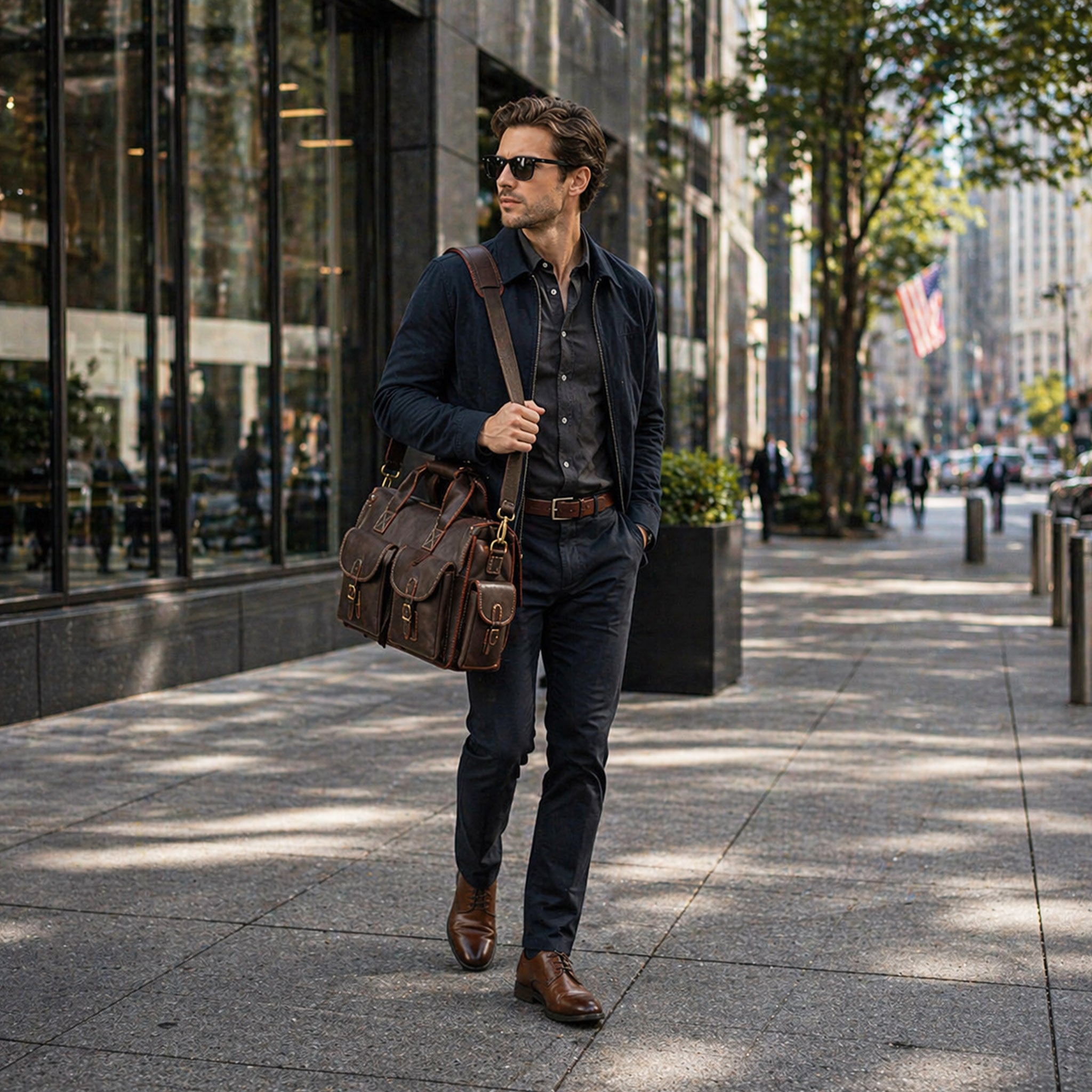 The Dispatch Bag — Full Grain Leather Briefcase & Messenger Bag