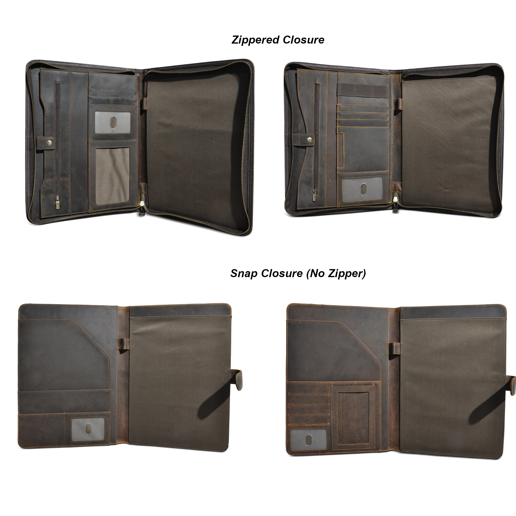 The Executive Folio — Full Grain Leather Padfolio for Work & Travel