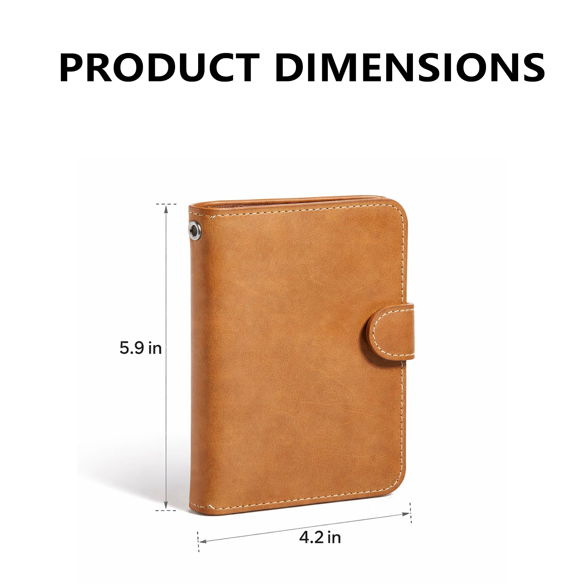 Full Grain Leather Passport Wallet – RFID Blocking Travel Organizer