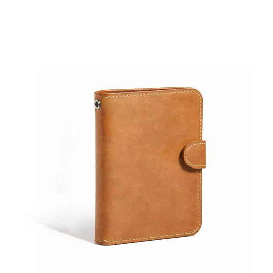 Crazy Horse Leather Passport Wallet – RFID Blocking Travel Organizer