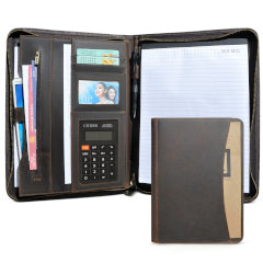The Executive Folio — Full Grain Leather Padfolio for Work & Travel
