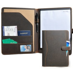 The Executive Folio — Full Grain Leather Padfolio for Work & Travel