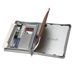The Desk Folio — Full Grain Leather iPad Sleeve & Mobile Organizer