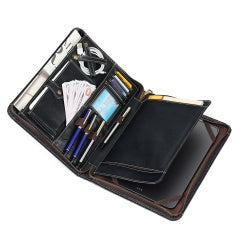 The Desk Folio — Full Grain Leather iPad Sleeve & Mobile Organizer