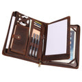 The Desk Folio — Full Grain Leather iPad Sleeve & Mobile Organizer