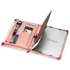 The Desk Folio — Full Grain Leather iPad Sleeve & Mobile Organizer